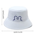 thumbnail image 4 of Qarigey Sombreros anti-sol Hombres Mujeres Gorras Sombrero de pescador diario Reversible Azul claro Type3 NO3, 4 of 6