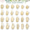 thumbnail image 3 of 24pcs Glass Bud Vase Set, Small Gold Amber Flower Vases for Centerpieces in Bulk, Mini Vintage Vase for Wedding, Home,Table Decoration, 3 of 7