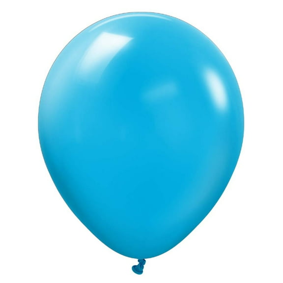 18 inch Kalisan Standard Caribbean Blue Latex Balloons (25 Pack) - Party Supplies Decorations