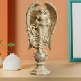 thumbnail image 2 of Figura de ángel de resina 3D, escultura de ángel, estatua artística, decoración para interiores y exteriores Beige, 2 of 8