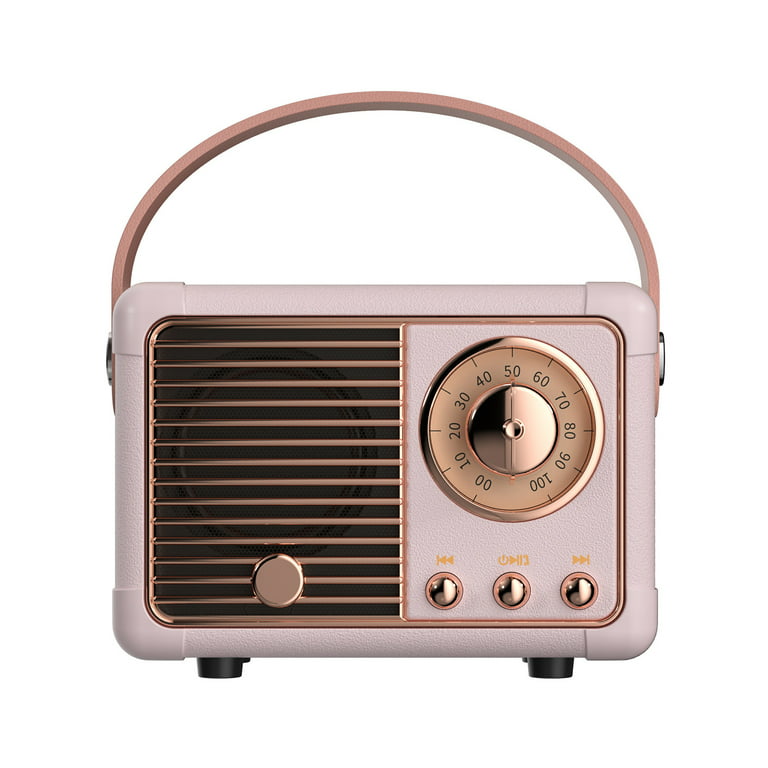 Music Box Type Built-in Bluetooth Stereo Wireless Vintage Retro Microphone  Speaker HIFI Aux Support Portable Record Player Shape