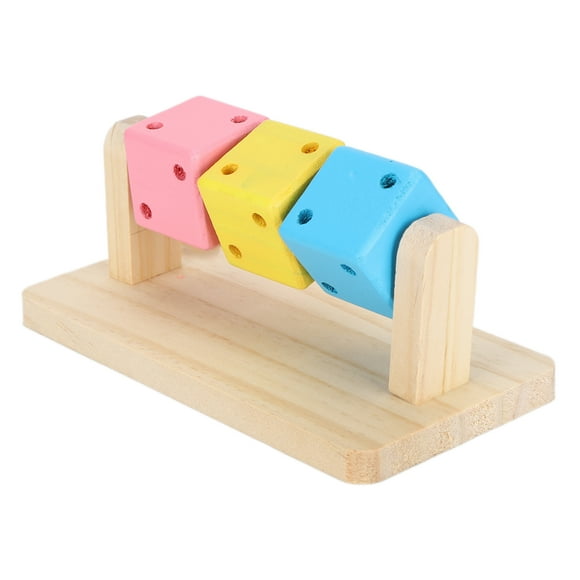 wooden block toy for pet nontoxic harmless food grade materials keep healthy hamster wooden block toy dental care stress relief for pet shop for home anggrek otros