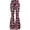 A-Black651, variant on Forest Botanical Print Flare Pants for Women High-Rise Cut Bohemian Daily Party Trousers