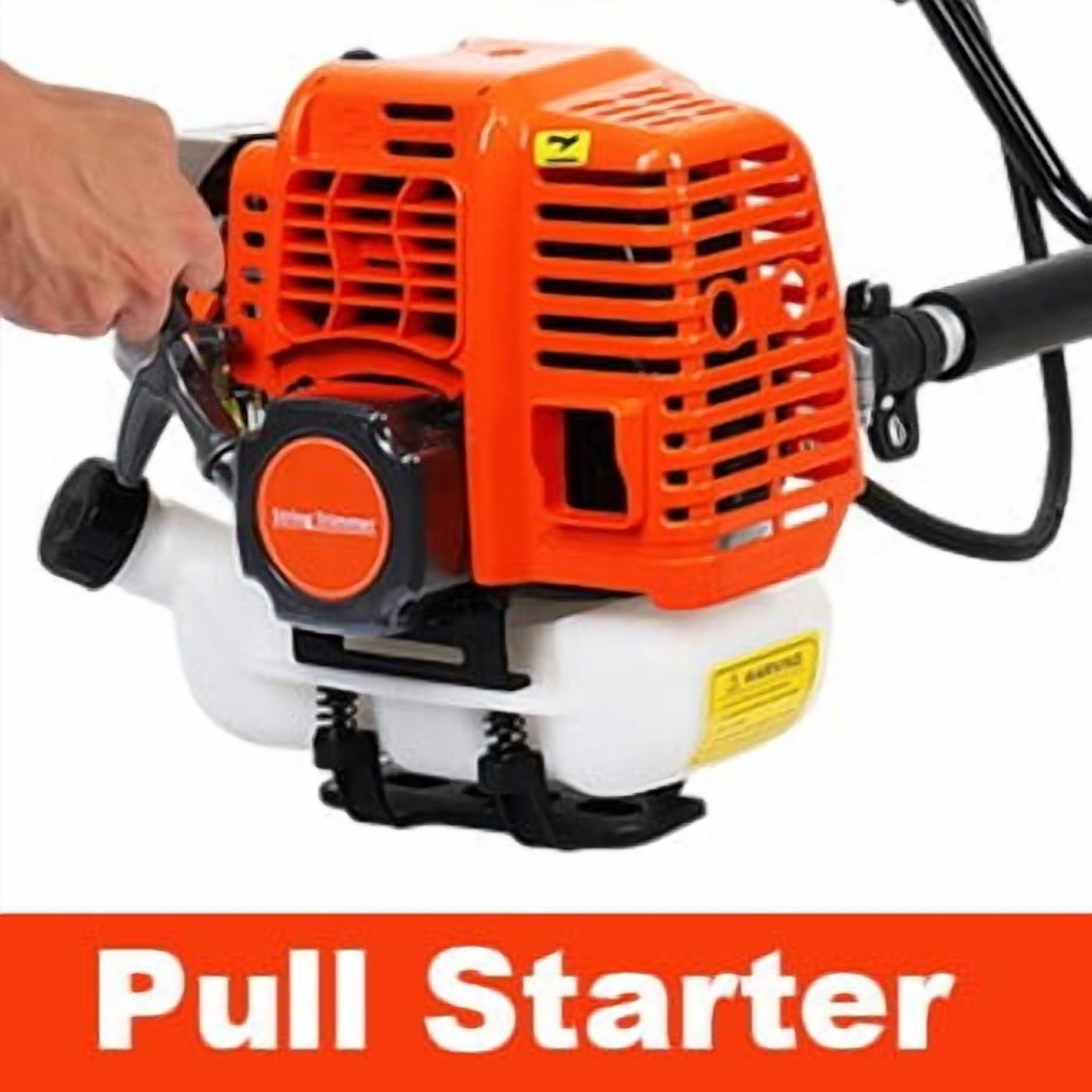 Seipouy Gas Weed Wacker 52cc 2 Stroke Oil 2 in 1 Multifunctional Weed Eater, Gas Powered Cordless Trimmer Hedge Pruner Brush Cutter 10 Inch 8500Rpm for Shrubs and Weeds