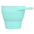 thumbnail image 2 of Munchkin® C’est Silicone!™ Collapsible Toddler Snack Catcher® Cup with Lid, Mint, Unisex, 2 of 7