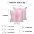 thumbnail image 3 of Waterproof Throw Pillow Covers Set of 2, 16x16 Inch Pink Decorative Pillowcases Outdoor Pillow Slip Cushion Covers Set for Couch Tent Retro Oil Painting Modern Abstract Art Aesthetics, 3 of 7