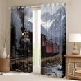 thumbnail image 2 of Castle Fairy Steam Engine Curtains Pack of 2 (42x84 Each),Railway Train Curtains Blackout, 2 of 6