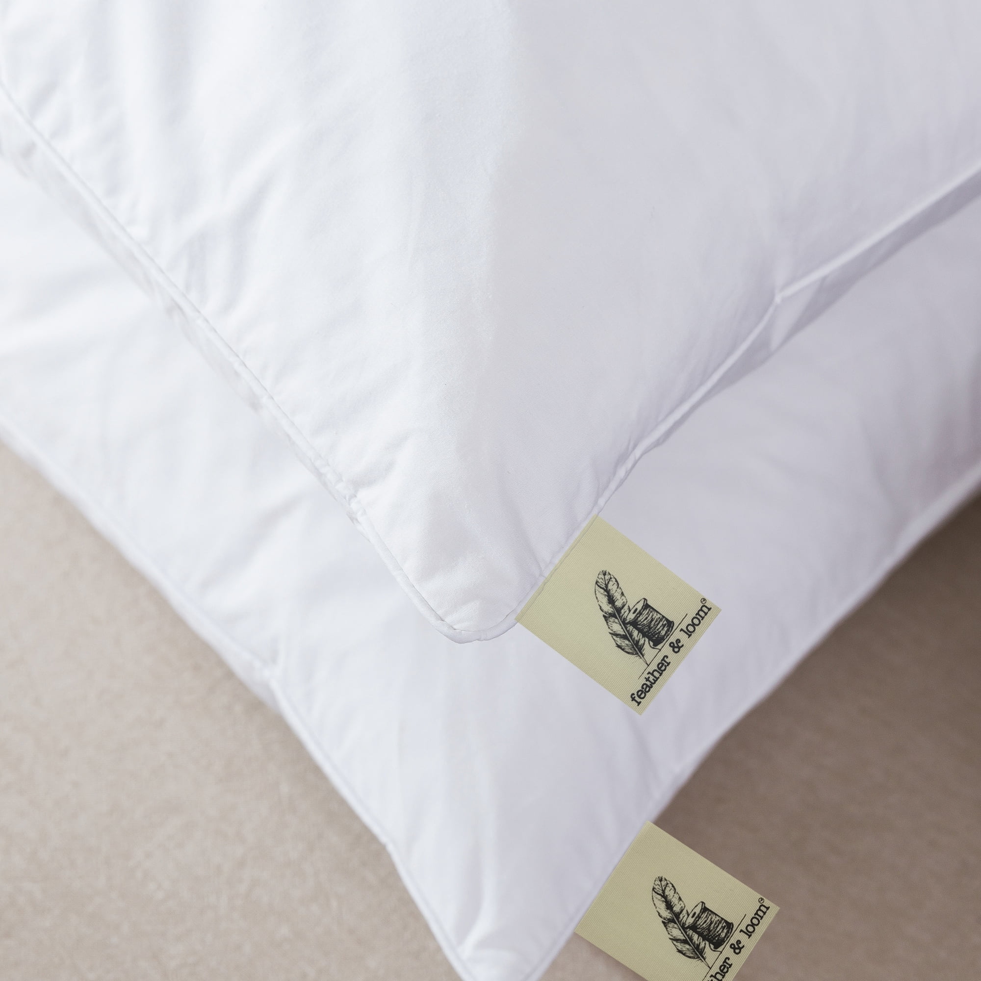 St James Home White Nano Feather™ Blend Pillow - Jumbo