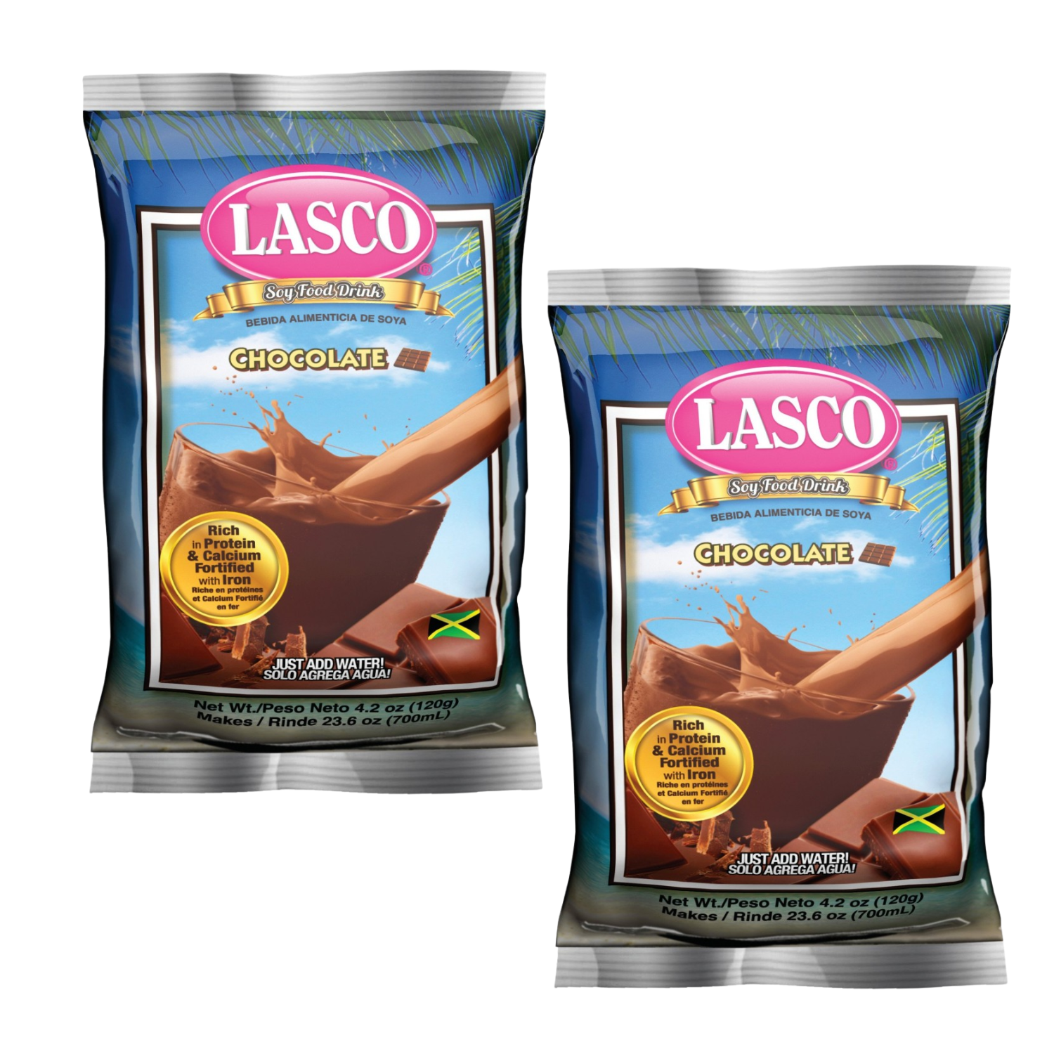 Lasco Chocolate Soy Food Drink Mix, Instant Powder Beverage, Good
