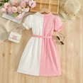 thumbnail image 5 of Girl School Uniform Dress Short Sleeve Shirt Dress A-Line Girls School Uniform 9-10 Years, 5 of 7