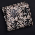 thumbnail image 4 of Anvazise Pocket Square Vintage Pattern Breathable Men Striped Paisley Handkerchief for Wedding Blue, 4 of 13