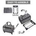 thumbnail image 4 of ELEGX Airline Approved Pet Rolling Carrier with Wheels for Pets up to 18 Pounds,Pet Rolling Carrier with Durable Handle and Flexible Wheels,Breathable Durable Mesh Panels, 4 of 6