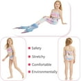 thumbnail image 4 of Mermaid Tails for Swimming for Girls Kids Swimsuits Costumes Tale Bathing Suit Bikini Set（No Monofin）_Special Gift, 4 of 5
