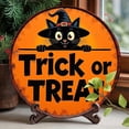thumbnail image 4 of Mourning Coffee Round Aluminum Sign Halloween Theme Wall Art Vintage Style Wall Decor for Kitchen Living Room Bar Cafe Halloween Party 8x8 Inch, 4 of 7