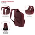thumbnail image 4 of SwissGear 9901 Sac à Dos pour Ordinateur Portable, Rouge, 16 Pouces, 4 of 4