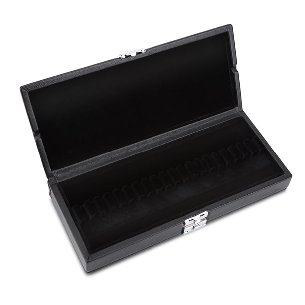 Caja de cañas para oboe, cubierta de cuero de PU de madera Accesorio para oboe Caja de cañas Salida de alta intensidad
