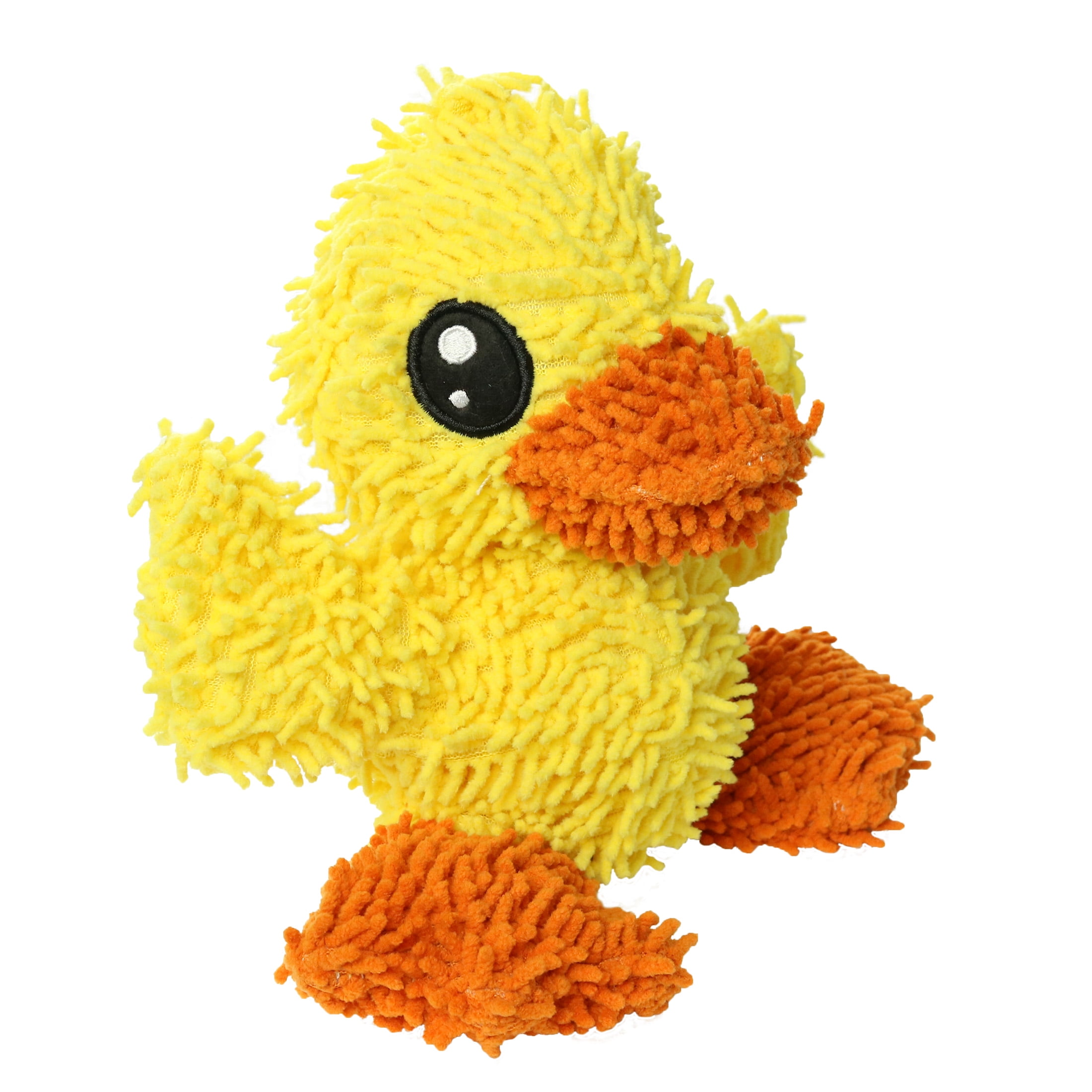 Mighty Microfiber Ball Med Duck Durable Plush Squeaky Dog Toy