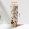 thumbnail image 4 of Personalized Music Notes Skinny Tumbler Gifts - Customized Music Notes With Vintage Flowers Gifts - Unique Gifts For Musical Instrument Lovers - Custom Name 20oz Stainless Steel Tumbler, 4 of 7