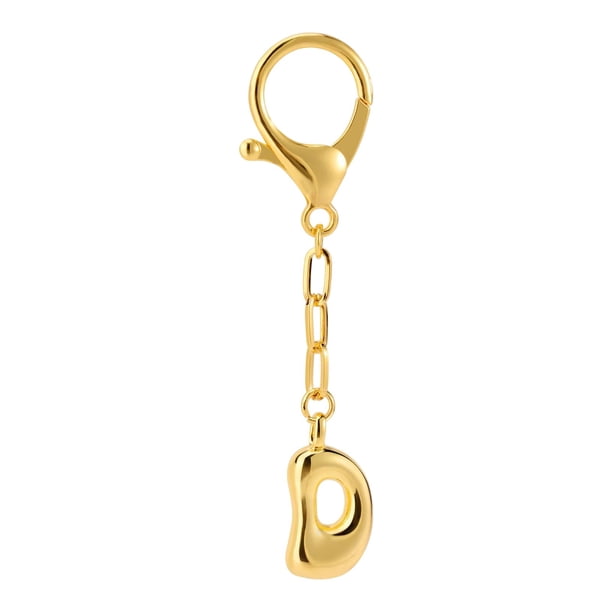 Llavero con letra, colgante personalizado con inicial para llaves y maletas, idea de joyería con alfabeto grabado