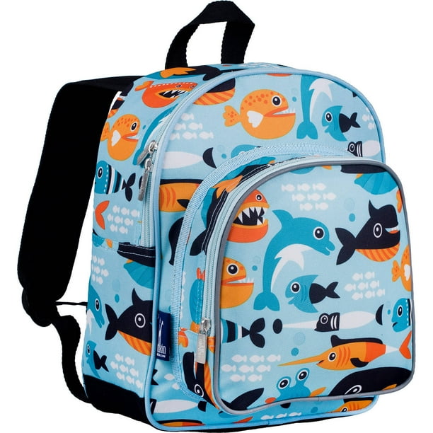 Wildkin Wildkin Big Fish Blue 12 Inch Insulated Front Pocket Kids