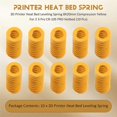 thumbnail image 4 of 3D Printer Heat Bed Leveling Spring 8X20mm Compression Yellow for Creality Ender 2 3 Pro CR-10S PRO, 4 of 5