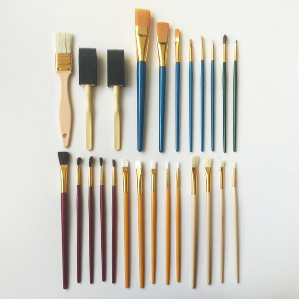 Assorted Paint Brush Value Set, 25 Piece
