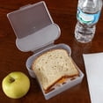 thumbnail image 4 of Boîte à Pain Micro-Ondable Transparente Forme de Toast Visible Portable pour Sandwich Hamburger Rangement pour Cuisine, 4 of 8