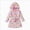 Hot Pink 0626, variant on Kids Boys Girls Coral Fleece Bathrobe,Soft Plush Hooded Robe with Adjustable Belt,Cute Cartoon Print,for Boys Girls Toddlers 2-12T,Warm Loungewear Shower Robe Kids Pajamas,Hot Pink,Size 6-7T