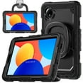 thumbnail image 2 of For Xiaomi Redmi Pad SE 8.7 inch 2024, 360 Rotating Shockproof Cover with Stand, Handle, Shoulder Strap, Black, 2 of 7