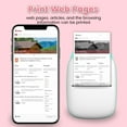 thumbnail image 3 of Mini Label Printer Thermal Portable Printers Stickers Paper Inkless Wireless Android IOS High Resolution Impressora Portatil (Pink 3thermal), 3 of 7