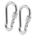 thumbnail image 3 of 2Pcs Spring Snap Hook Carabiner 316 Stainless Steel Clips Rigging Safety Buckle AccessoriesDia 8x80mm, 3 of 14
