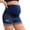 Dark Blue-maternity pants, variant on Women's Maternity Shorts Over Belly Maternity Jean Shorts Adjustable High Waist Pregnancy Summer Mini Short