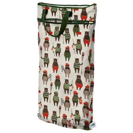 Planet Wise Hanging Wet/Dry Bag, Brawny Bears