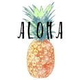 thumbnail image 2 of Girl's Lost Gods Aloha Watercolor Pineapple  Graphic Tee White X Small, 2 of 4