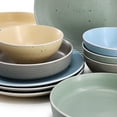 thumbnail image 6 of Elama Emilia 16 Piece Assorted Double Bowl Stoneware Dinnerware Set in Speckled Multi-Color, 6 of 8