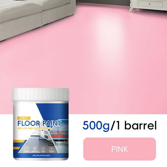 Egmy1 Household Floor Paint Three In One Epoxy Floor Paint Cement Floor Water-based High Solid Wearresistant Resin Southeast Floor Paint 500ml
