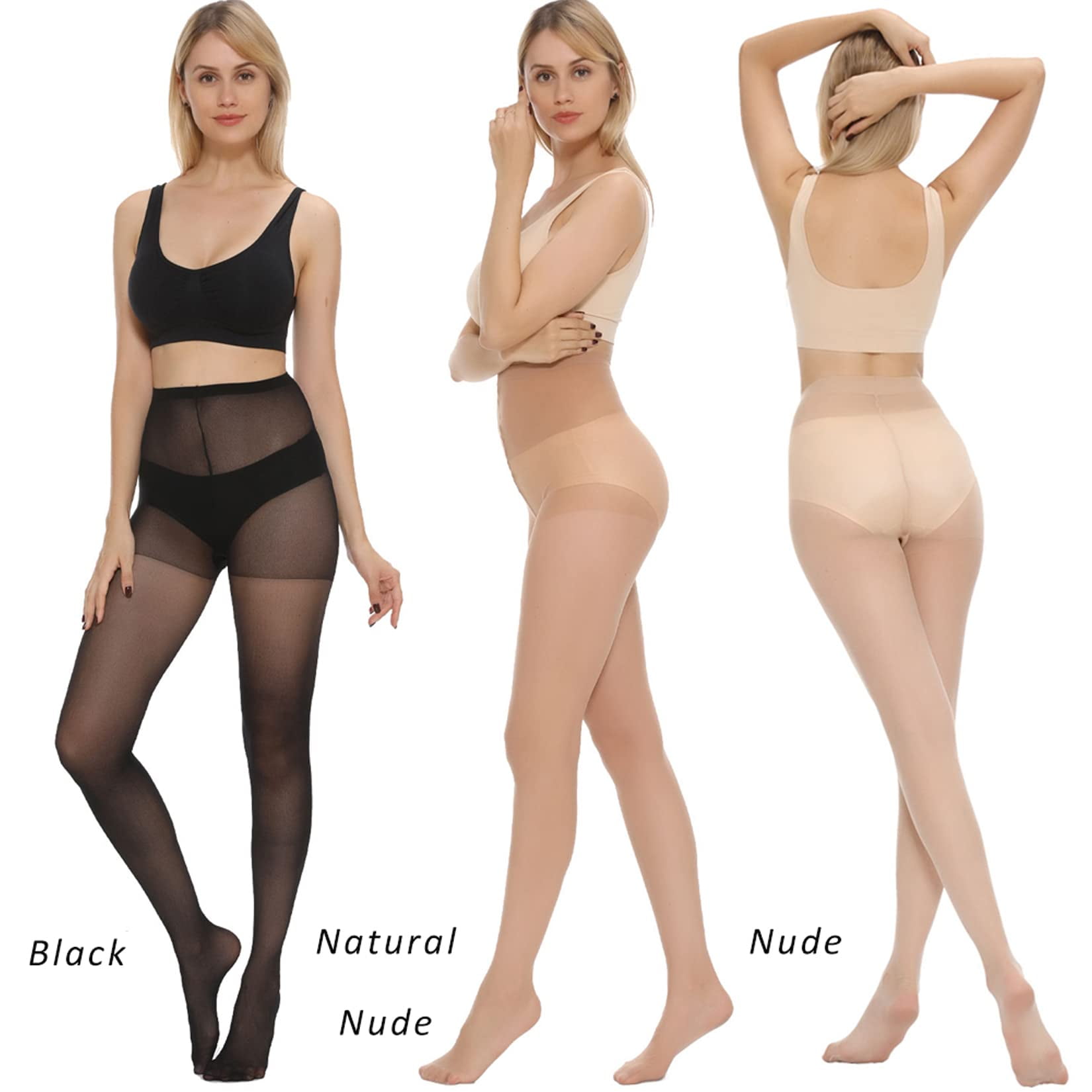 Yilanmy 2 Pairs Opaque Tights for Women 120 Denier Warm Solid Color High  Waist Pantyhose : : Everything Else