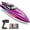 Purple, variant on Remote Control Boat for Water and Lake, Wefone WF17 RC Boat for Kids Ages 8+, 15+ MPH Fast RC Summer Toys with LED Lights, Self-Righting, Demo, 2 Rechargeable Batteries for 30-40 Mins, Blue
