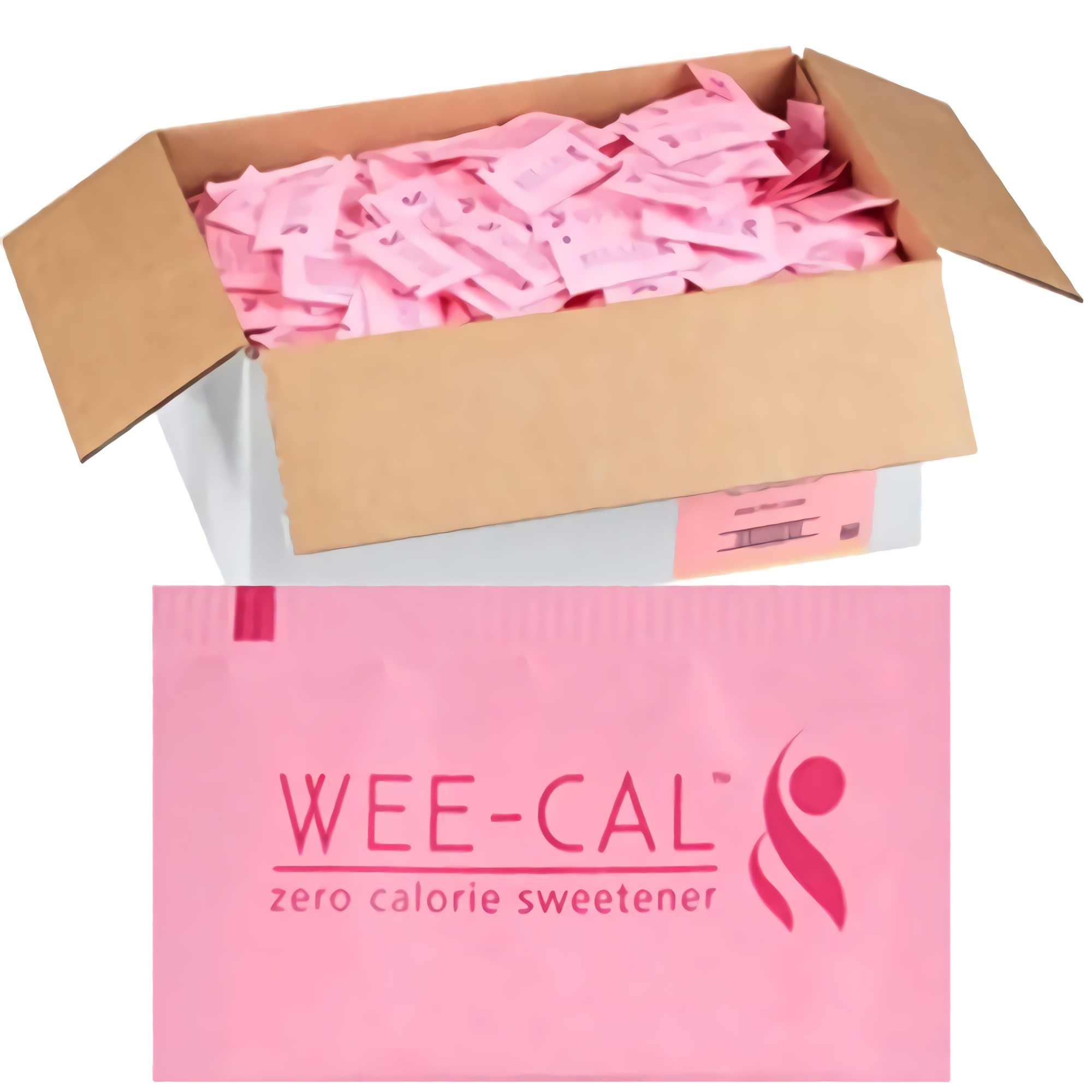 Zero Calorie Sugar Substitute Pink Packets by WeeCal 1 Gram 2000