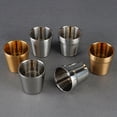 thumbnail image 3 of Double Wall Stainless Steel Mugs for Coffee, Wine, Beer - Durable, Shatterproof Golden Cups for Bar, Grill & Restaurant Use, 3 of 8