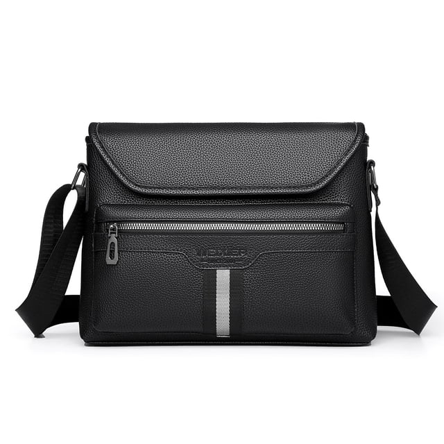 Bolso de hombro de piel sintética tipo bandolera para hombre
