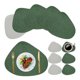 thumbnail image 1 of Manteles Individuales para 6 Piezas con Posavasos de Doble Cara de Cuero PU Tapete para Mesa Antideslizante y Resistente al Calor para Restaurante, Hotel, Cafetería, 1 of 7