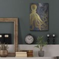 thumbnail image 7 of Luxe Metal Art 'Octopus Ink Gold & Blue I' by Christine Zalewski, Metal Wall Art, 12"x16", 7 of 7