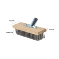 thumbnail image 4 of Teissuly Deck Brush, Stainless Steel Wire with Long Handle, Perfect for Tough Stains on Concrete, Walkways, Patio and Swimming Pool Teissuly WER202311210128, 4 of 6