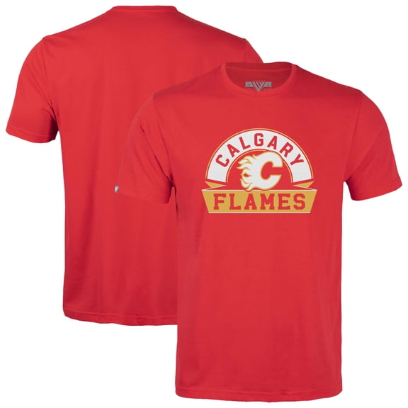 Youth Levelwear  Red Calgary Flames Little Richmond Banner Arch T-Shirt