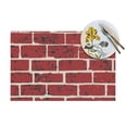 thumbnail image 4 of PUREYAH Table Placemats Set of 1 , Washable Heat Resistant Brick Brick Tile Table Decorations Placemats for Dining Room Kitchen, 4 of 6