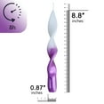 thumbnail image 2 of FCMSHAMD 8.8 inch Purple Candles Sticks -Dripless Taper(2 Pack), 2 of 6