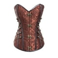 thumbnail image 1 of MISS MOLY Steampunk Brocade Corset Top Waist Training Overbust Bustier for Cosplay Party Steel Boned, 1 of 5