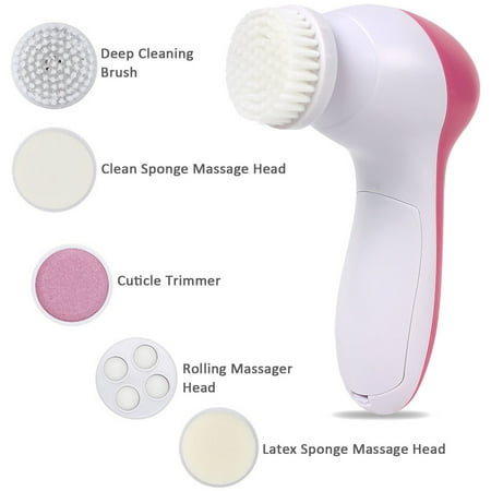 5-in-1 Electric Facial Cleansing Brush Set (Best Pore Cleansing Brush)