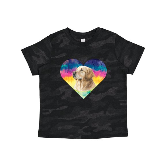 Inktastic Golden Retriever Dog Retro Girls Toddler T-Shirt